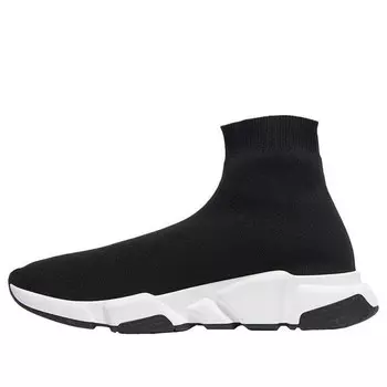 Кроссовки speed trainer 'graffiti - black white' Balenciaga, черный