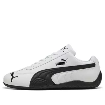 Кроссовки speedcat og leather 'white black' Puma, белый