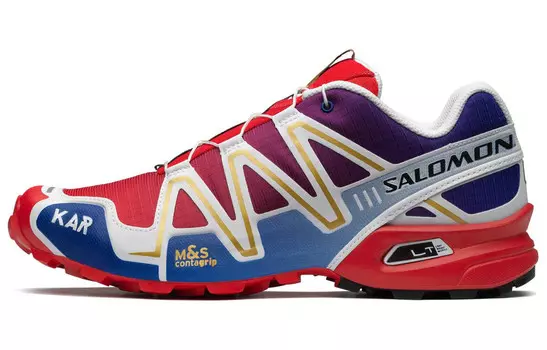 Кроссовки Speedcross 3 Outdoor Performance унисекс с низким верхом, ярко-красные/нежно-голубые/белые Salomon