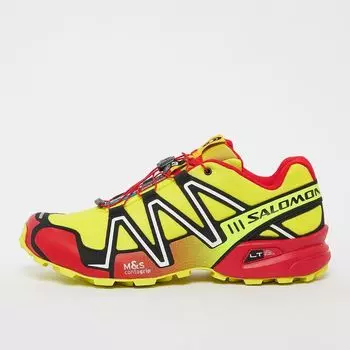 Кроссовки Speedcross 3 Salomon, цвет sulphur spring/high risk red/black