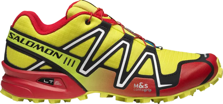 Кроссовки Speedcross 3 'Sulphur Spring High Risk Red', желтый