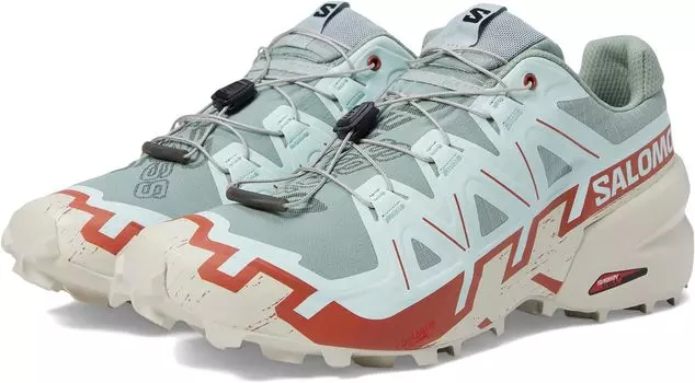 Кроссовки Speedcross 6 Salomon, цвет Lily Pad Rainy Day Bleached Aqua