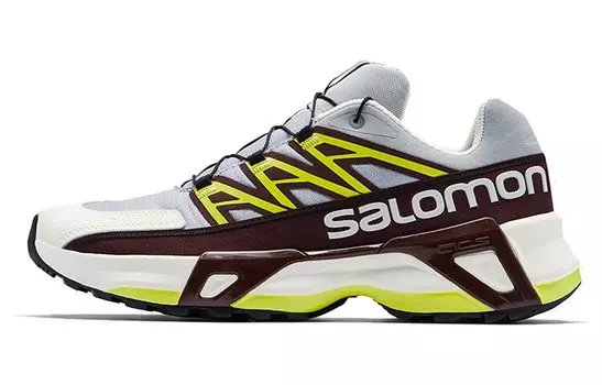 Кроссовки Speedcross Offroad для бега унисекс с низким верхом белого/зеленого цвета Salomon
