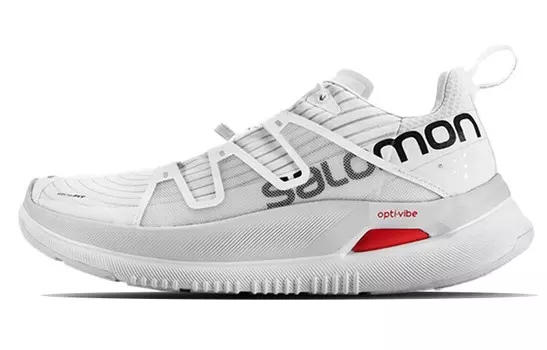 Кроссовки Speedcross Offroad для бега унисекс с низким верхом, белые/черные/красные Salomon