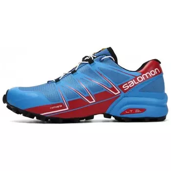 Кроссовки SPEEDCROSS PRO мужские низкие красные и серые Salomon