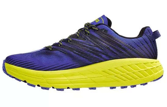 Кроссовки Speedgoat 4 мужские с низким верхом, синие/желтые Hoka One One