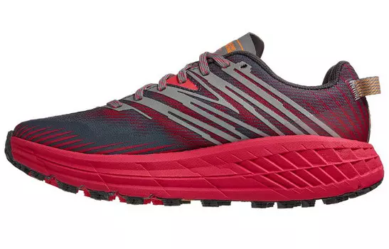 Кроссовки Speedgoat 4 женские с низким верхом, красные/серые Hoka One One