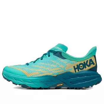 Кроссовки speedgoat 5 'deep teal water garden' Hoka One One, бирюзовый