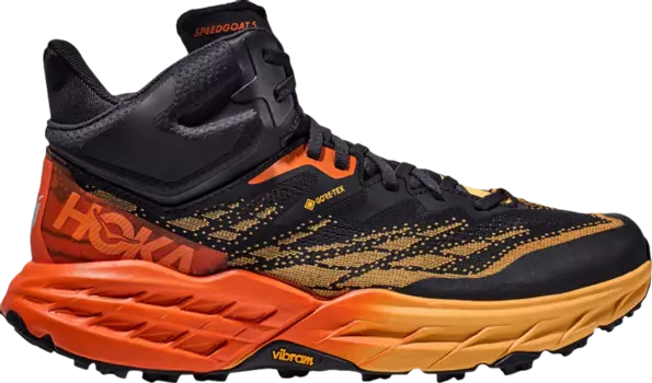Кроссовки Speedgoat 5 Mid GORE-TEX 'Blue Graphite Amber Yellow', синий