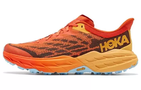 Кроссовки Speedgoat 5 мужские с низким верхом янтарно-желтые Hoka One One