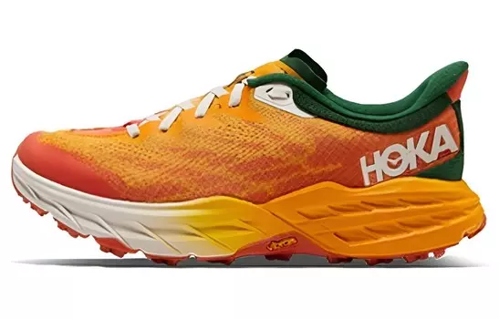 Кроссовки Speedgoat 5 мужские с низким верхом желтые/оранжевые Hoka One One