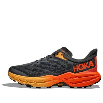 Кроссовки speedgoat 5 wide 'grey bright sunset' Hoka One One, серый