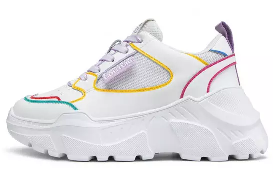 Кроссовки Speedtrack Lifestyle женские с низким верхом белого цвета Versace Jeans