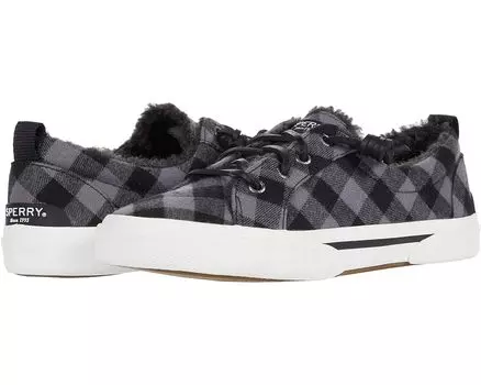 Кроссовки Sperry Pier Wave LTT Buffalo Check, цвет Black/Grey
