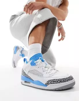 Кроссовки Spizike Low белого и синего цвета Jordan