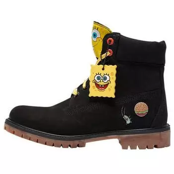 Кроссовки spongebob squarepants x 6-inch waterproof boots 'black' Timberland, черный