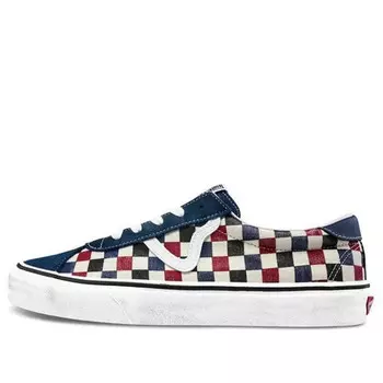 Кроссовки sport blue red grid 'blue red' Vans, синий