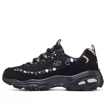Кроссовки sport d'lites fancy leopard 10 'black pink' Skechers, черный