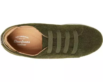Кроссовки Sport Foam Elastic Lace Sneaker Original Comfort by Dearfoams, оливковый