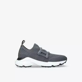 Кроссовки Sport run 54c с низкой посадкой, трикотажные Tods, серый