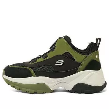 Кроссовки sport shoes 'olive black' Skechers, зеленый