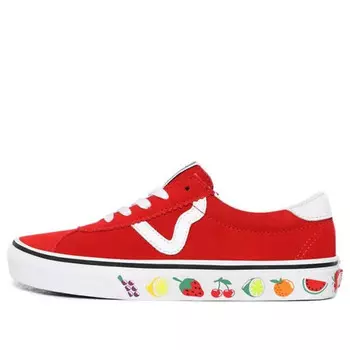 Кроссовки sport 'sidewall print - fruits' Vans, красный