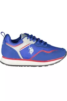 Кроссовки спортивные детские U.S. Polo Assn. с логотипом, синий / красный