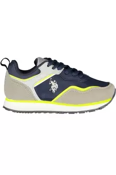 Кроссовки спортивные детские U.S. Polo Assn., синий / бежевый / желтый