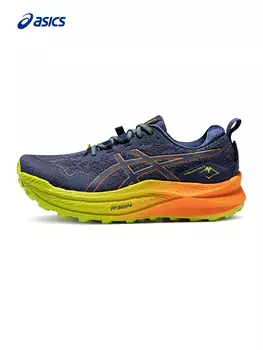 Кроссовки спортивные мужские Asics Trabuco Max 2, синий / оранжевый