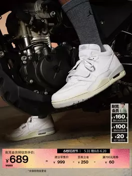 Кроссовки спортивные мужские Nike Jordan, белый / серебристый