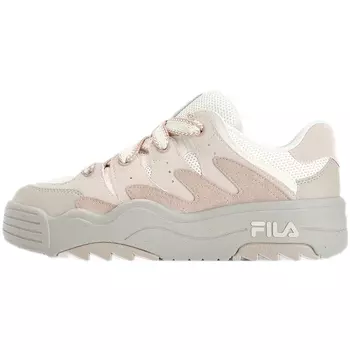 Кроссовки спортивные женские Fila Rosetta на толстой подошве, бежевый / светло-розовый