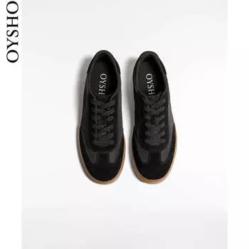 Кроссовки спортивные женские Oysho на плоской подошве, черный