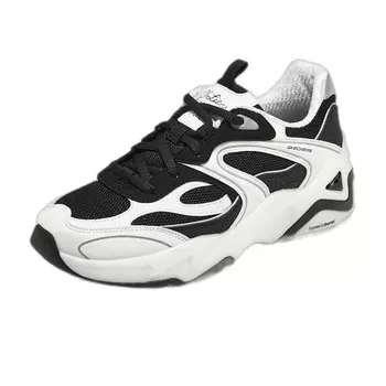 Кроссовки спортивные женские Skechers Bubble Bear на мягкой подошве, белый / черный
