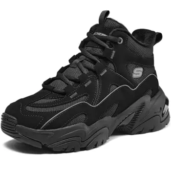 Кроссовки спортивные женские Skechers Mecha теплые, черный
