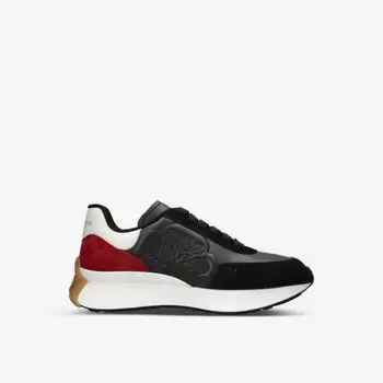 Кроссовки Sprint Runner с тисненым логотипом Alexander Mcqueen, красный