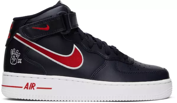 Кроссовки средней длины Nike Navy Air Force 1 07
