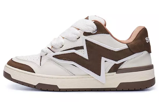 Кроссовки SRME Skateboarding Shoes Unisex Low-top, цвет Coffee