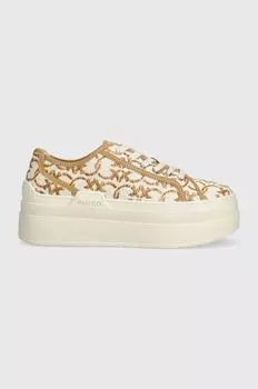 Кроссовки SS0013 T006 N63 Pinko, бежевый