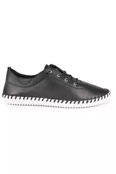 Кроссовки St Ives Leather Plimsolls Lunar, черный