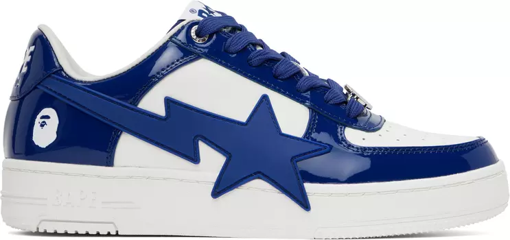 Кроссовки STA OS #3 белого и темно-синего цвета BAPE