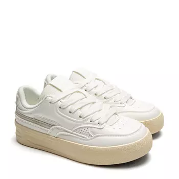 Кроссовки STAE Skateboarding Shoes Women's Low-top, бежевый/синий