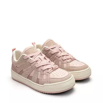 Кроссовки STAE Skateboarding Shoes Women's Low-top, бежевый/черный