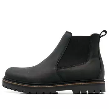 Кроссовки stalon natural leather nubuck 'black' Birkenstock, черный