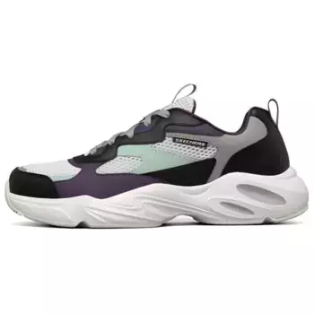 Кроссовки Stamina Airy Chunky для мужчин с низким верхом, белые/фиолетовые/черные Skechers