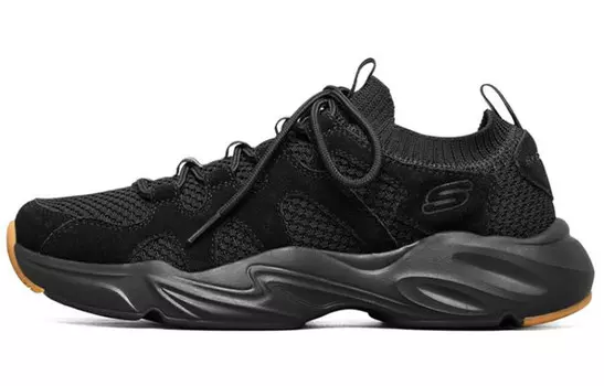 Кроссовки Stamina Airy Chunky для мужчин с низким верхом черного/коричневого цвета Skechers