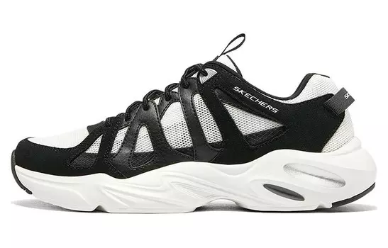 Кроссовки Stamina Airy Chunky для мужчин с низким верхом белого/черного цвета Skechers