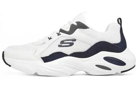 Кроссовки Stamina Airy Chunky для мужчин с низким верхом, белые/темно-синие Skechers
