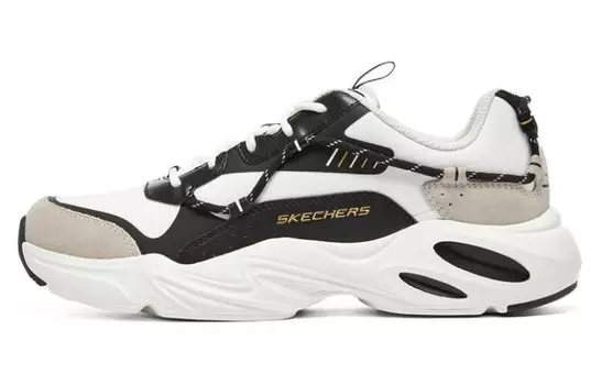 Кроссовки Stamina Airy Chunky для мужчин с низким верхом, черные/белые/серые Skechers