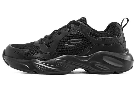 Кроссовки Stamina Airy Chunky для мужчин с низким верхом, полностью черные Skechers