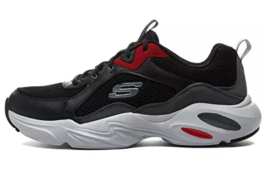 Кроссовки Stamina Airy Chunky мужские низкие черные/серые Skechers